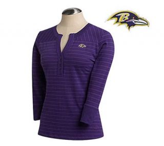 NFL Baltimore Ravens Womens 3/4 Sleeve Cheerleader T Shirt —