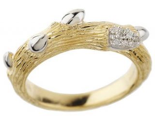Dweck Diamonds 14K Gold Clad Fortuna Gold Single Branch Ring