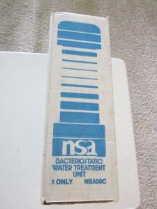 NSA Countertop Water Filter Bacteriostat 50 C 5000 Gal Treatment