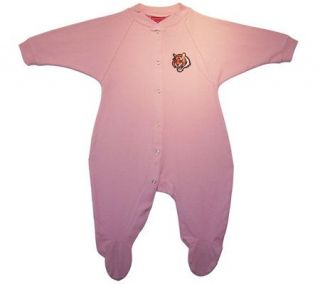 NFL Cincinnati Bengals Newborn Cotton Sleeper  Pink —