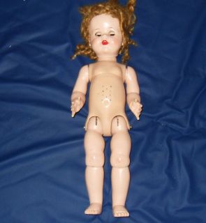  1951 Original Ideal Saucy Walker Doll 22 bent knees crier Patent Pend