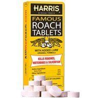 New Harris HRT 6 Over 100 Famous Boric Acid Roach Killer Tablets Works
