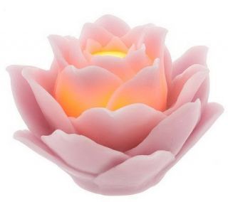 Home Reflections Lotus Flower Flameless Candle & Timer   H191182