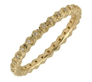 Simply Stacks Sterling Diamonds 18K Gold Plated2.25mm Ring   J299287