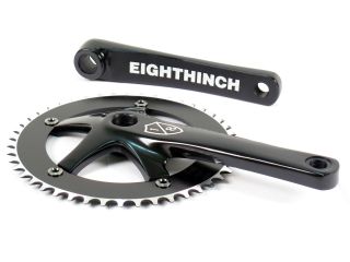 Eighthinch Fixed Gear Track Courier Crankset Black 170mm