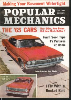 Popular Mechanics Robert Courter Rocket Belt 1965 Chevrolet Ford Tests