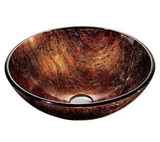 Vigo Kenyan Twilight Tempered Glass Vessel Sink  Multicolor   V118680