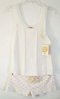 Juicy Couture Angel Lace Cami Camisole Tank Shorts Pajama Set s M L