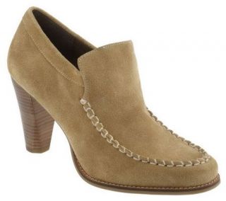 Makowsky Suede High Heel Moccasins —