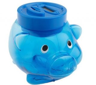 Digital Coin Counting Piggy Bank with Plus Minus Control —