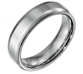 Forza Mens 6mm Steel w/ Beveled EdgePolished Ring —