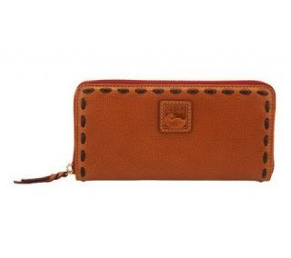 Dooney & Bourke Florentine Leather Zip Around Wallet —