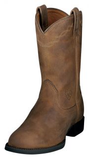 Ariat Western Boots Womens Cowboy Heritage Roper Brown 10000797