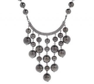 Joan Rivers Cascading Bead Crystal Arc 21 Necklace w/ 3 Extender