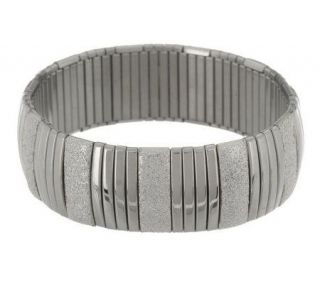 Steel by Design Bold Stretch Glitter Bracelet —