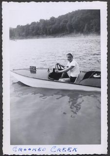 Photo Girl Outboard Runabout Boat Pennsylvania 667474