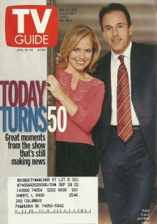 Katie Couric Matt Lauer Today Turns 50 2002 TV Guide