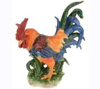 Handpainted 19 Ceramic Rooster by Susie Coelho —