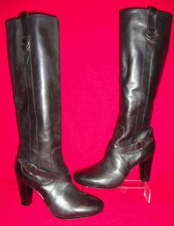 NWOB COLE HAAN NIKE SOLES COURTNEY AIR BLACK LEATHER KNEE HIGH BOOTS