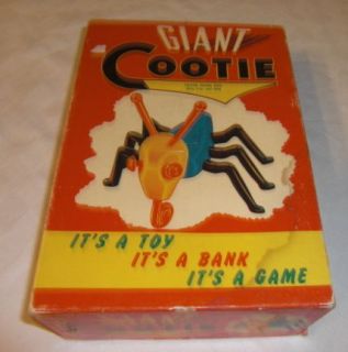 One Schaper Giant Cootie Its A Toy Bank or Game Vintage Only Missing