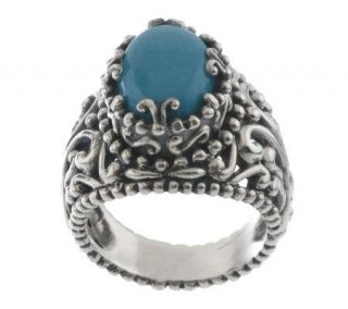 Carolyn Pollack Sterling Sleeping Beauty Turquoise Ring   J311094