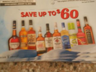 Rebate Forms 60 00 on Liquor Purchase Jim Beam Red Stag Cruzan