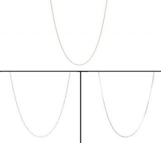 VicenzaSilver Sterling Choice of Polished 16 Chain   J264493