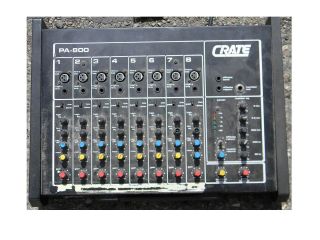 Crate Pro Audio PA 800 8 Channel Powered Mixer in Working Condition