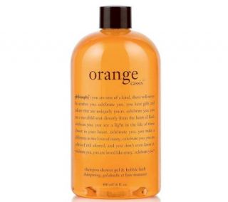 philosophy orange cassis 3 in 1 shower gel, 16oz —