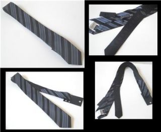  Black Blue Signature Neck Tie Cravat NWT Gift Sharp