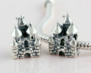 Fairy Tale Castle Sterling Silver European Charm Bead