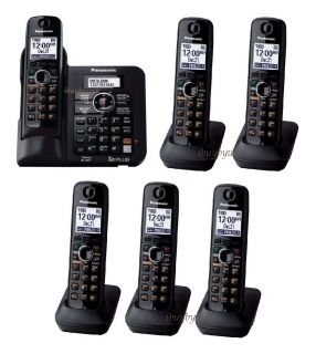 Panasonic KX TG6643B 6 Cordless Phone Talking Caller ID