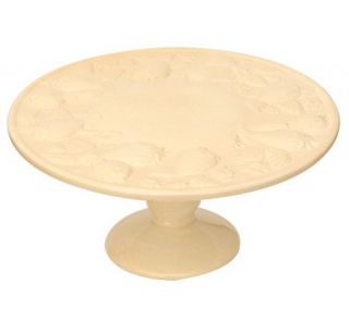 Ceramic Strawberry Pedestal Cake Plate by Valerie —