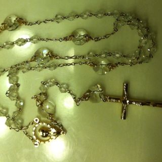  Clear Crystal Rosary