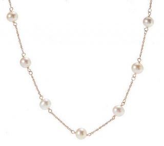 HonoraGold Cultured FreshwaterPearl 24 Station Necklace, 14K   J263760