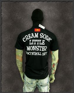 cream Soda★little Monster Rock´n Roll Cat T Shirt Retro