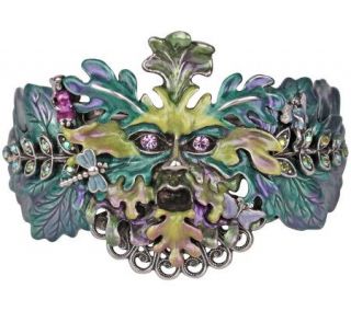 Kirks Folly Enchanted Green Man Fairy Bangle Bracelet   J302591