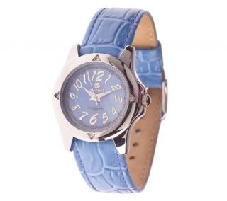 Pastorelli Mother of Pearl Face Leather Strap Watch by Invicta