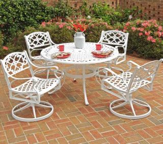 Home Styles Biscayne 5 Piece Outdoor Set w/ Swivel Chairs —