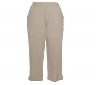 Sport Savvy DuoStretch Pull on Capri Pants with Pockets —