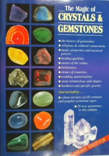 MAGIC OF CRYSTALS & Gemstones 3rd Ed Book Mineral Reiki Wicca Healing