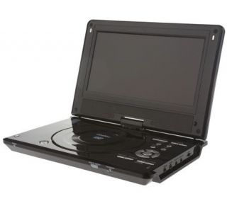 Haier 9 Diag. Portable DVD Player with Swivel Screen and Accessories 