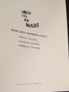  Life on Mars PA Pennsylvania Book History Cranberry Middlesex