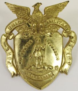  Vintage Fort Union Military Academy Cap Badge