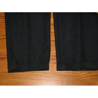 Cubavera Mens Pleated Cuffed Black Dress Slacks Pants Size 34 30