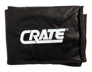 Crate Amplifier Cover Fits PA4 Head Amp Black Simulated Leather White