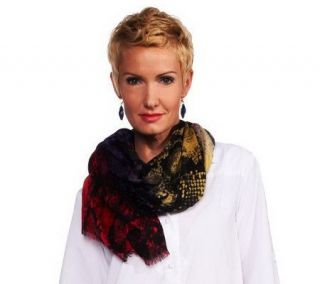Joan Rivers Ombre Python Pattern Scarf   A228726