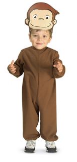 Curious George Flannel Toddler Costume 2T 4T New