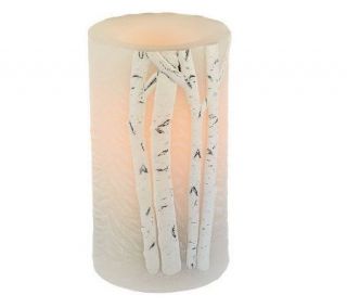Candle Impressions Tree Embossed Flameless Candle w/ Timer   H196145