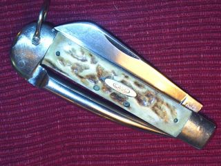 RARE BIG OLD CASE TESTED XX STAG BONE SAILOR MARLIN SPIKE RIGGING
